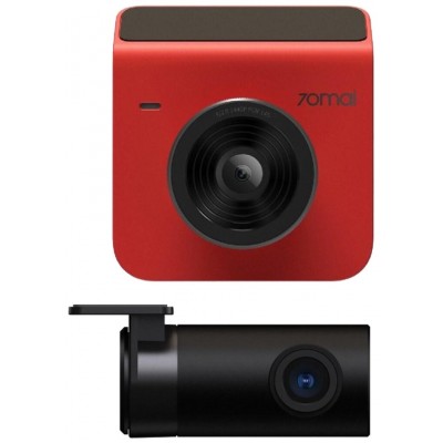 Видеорегистратор 70mai Dash Cam A400 + Rear Cam RC09, 2 камеры, Красный/Черный